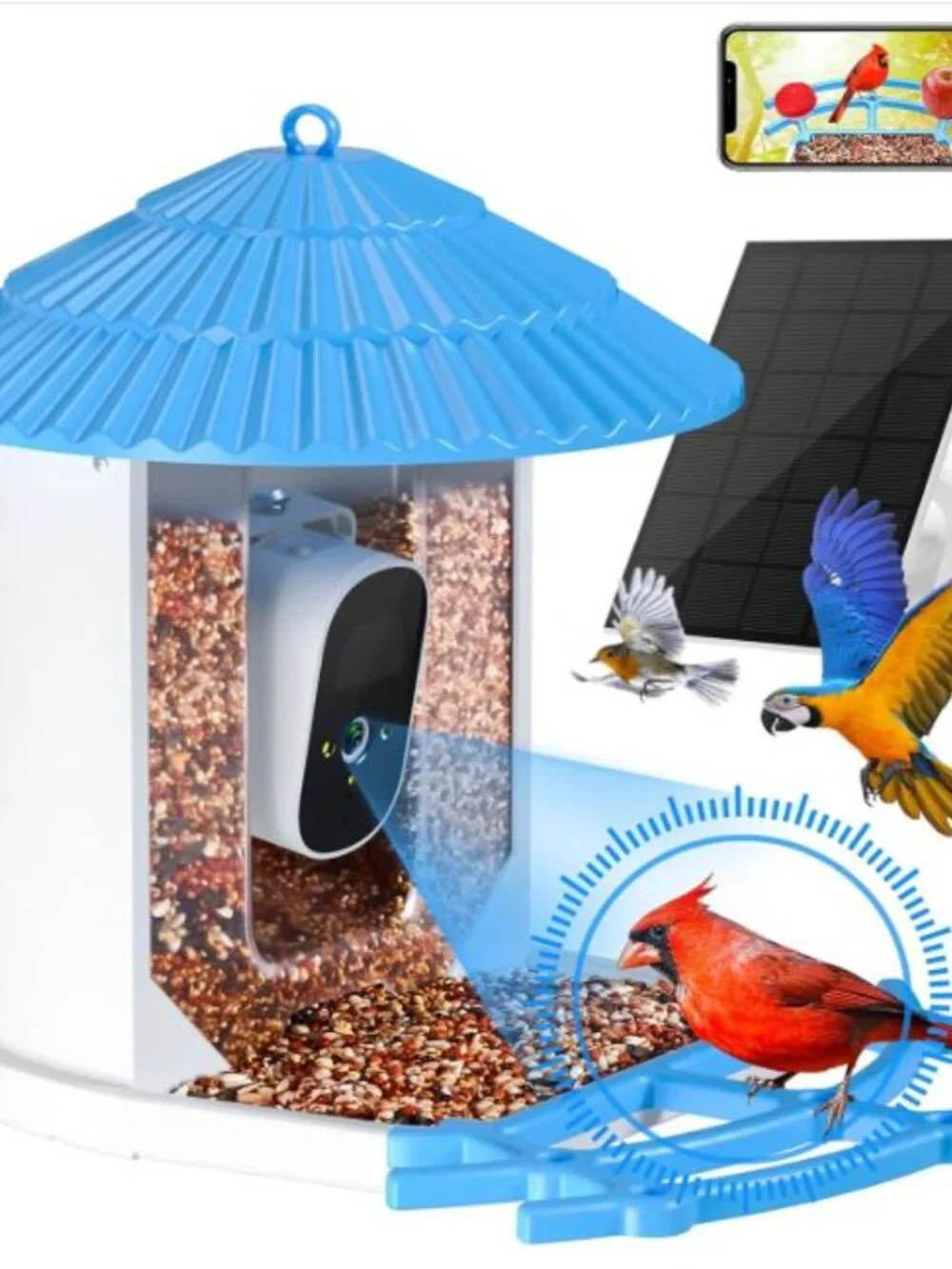 NIB: Wishbetty Smart Bird Feeder with AI Camera & Solar Power